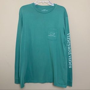 Vineyard Vines Long Sleeve Whale Pocket Tee